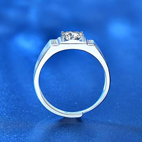 Bague forme géométrique moissanite 1ct le cadeau de promesse idéal - 4