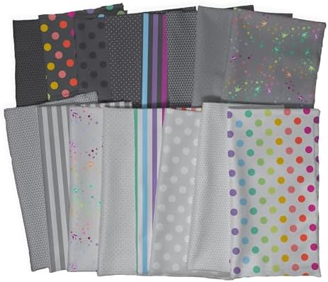 True Colors - Graywork Fat Quarter Bundle (16 Pieces) by Tula Pink for FreeSpirit image 5