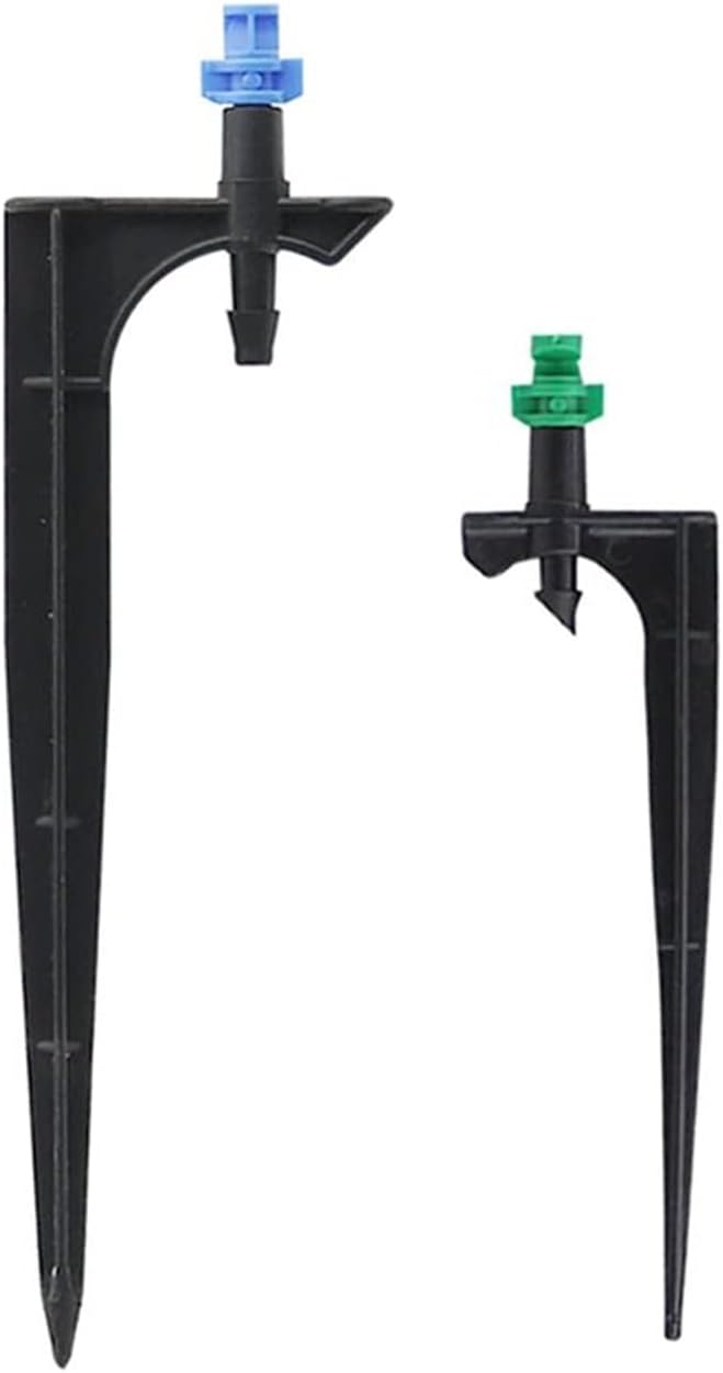 Gardening Irrigation Dripper Garden Irrigation 90/180/360 Degree Atomization Nozzle with 10.7cm/14cm Bracket Bracket Atomization Courtyard Farm Sprinkler 40sets