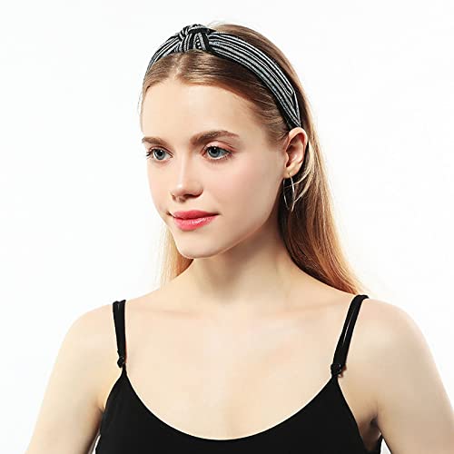 3Pc Rainbow Braid Headband Bohemian National Style, Retro Knotted Headbands Elastic Wide Headbands For Women Girls #TOP1