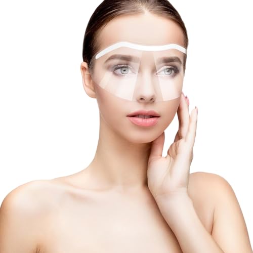 Wanmu 30 Pcs Shower Face Eye Shield After Surgery, Disposable Plastic Bath Visor Face Cover, Clear Eyebrow Protector for Microblading, Makeup, Haircut Hairspray, Salon Eyelash Extensions