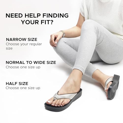 Image of AEROTHOTIC Comfortable Arch Support Flip Flops for Women Orthotic Sandals