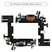 Olivechard for iPhone 13 Lightning Charging Port Replacement USB Dock Connector Flex Cable Assembly Includes Waterproof Tape & Tool Kit for A2633 A2482 A2631 A2634 A2635 (Midnight)