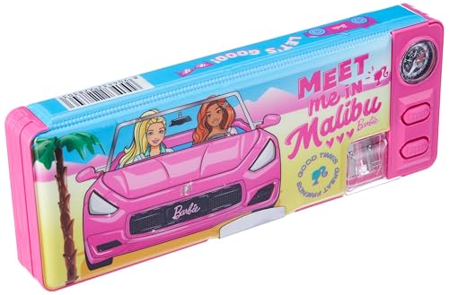 Image of Barbie Car Magnetic Pencil Box for Boy & Girl, Aesthetic, Space Astronaut Theme Pencil Case Return Gifts for Kids, Multicolor