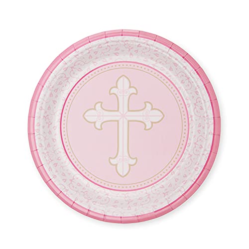 Royal Bluebonnet Pink Baptism Tablecloth And Pink Religious Dinnerware #TOP7