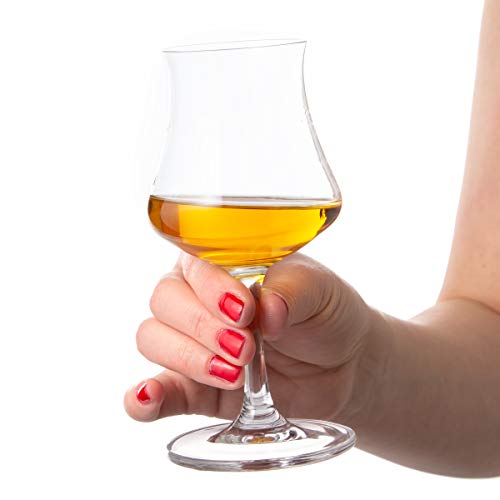 Bohemia Crystal Rum Glasses Set Of 4 By Maison Forine Elegant And Durable Cordial Cognac Old Fashioned Glass 170Ml -5.7Oz #TOP3