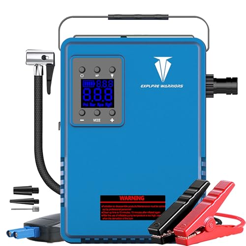 12V Car Jump Starter Air Compressor Portable Pressure