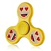 Zemojis Glow in the Dark Tri-Spinner Fidget Hand Spinner Toy Stress Reducer EDC Focus Toy Relieves ADHD Anxiety and Boredom Satisfaction Guarantee (Smilling Face w Heart Eyes)