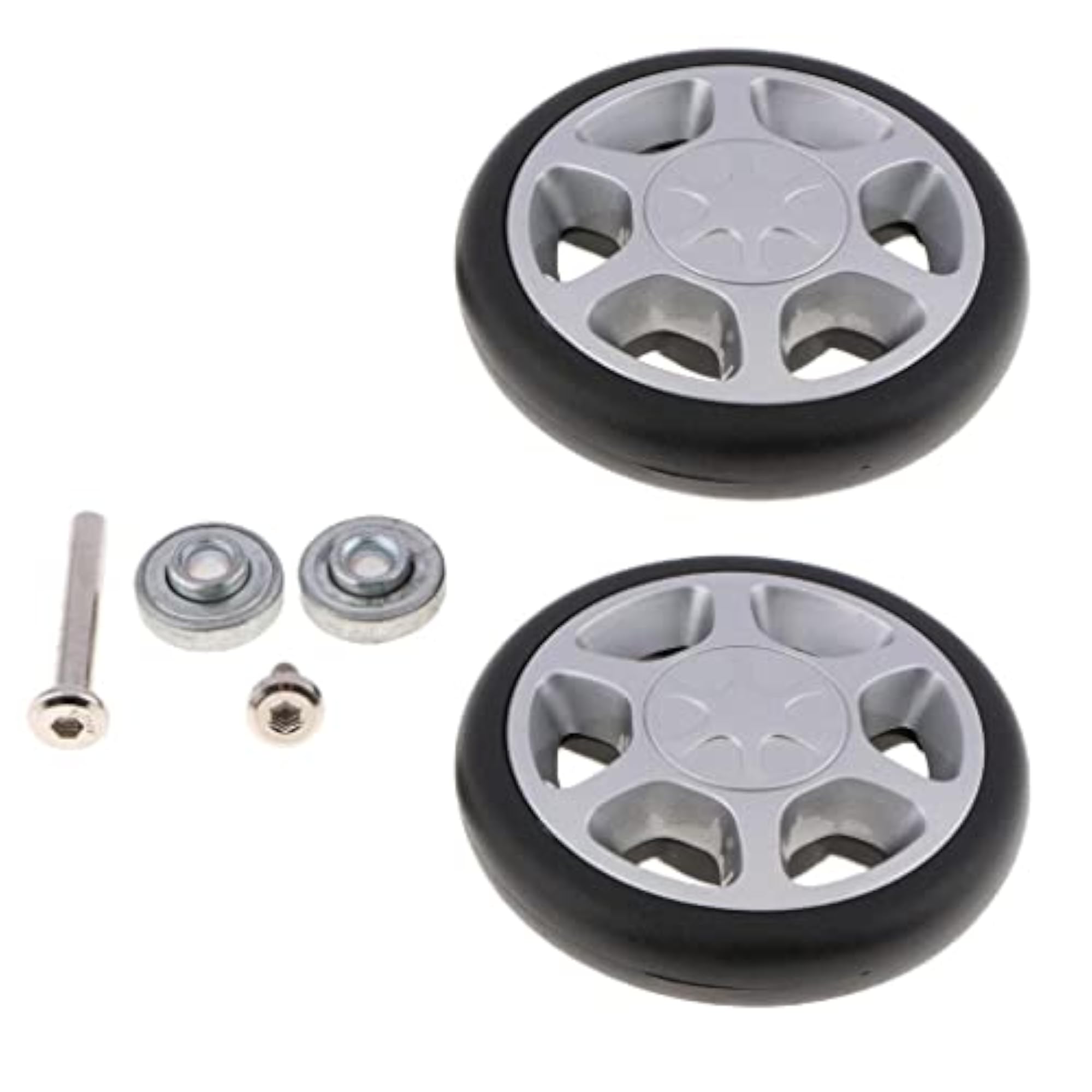 Travel Suitcase Wheels Swivel Casters Set with Nail Accessory Kit