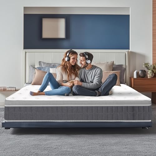 King Size Mattress 12 Inch Twin Mattresses in a Box Hybrid