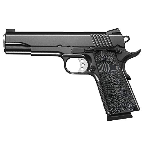 Cool Hand 1911 Full Size G10 Grips, Screws Included, Big Scoop, Ambi Safety Cut, Sunburst Texture (Gun Metal) #TOP7