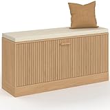 IDMarket - Banc d'entrée Chaussures Juliette Lattes tasseau Bois...