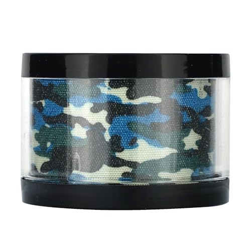 Image of Heali Kinesiology Tape with Magnesium and Menthol, 20 Pcs Precut Strips, K Tape Roll, Knees, for Physical Therapy, Sports, Muscles and Joints, Water Resistant, White with Blue Camo