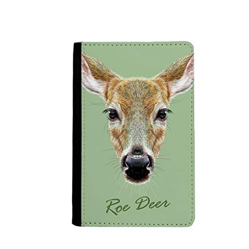 Portefeuille de voyage passeport chevreuil sauvage marron multicolore pochette classique 5.8"
