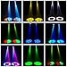 2PCS 60W LED Moving Head Light Stage Lights with Remote Control 8 GOBO 8 Colors Spotlight by DMX Controlled 11 Channel with Sound Activated for Disco Club Party Stage Lighting Shows
