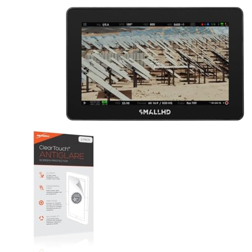 BoxWave Screen Protector Compatible with SmallHD Cine 5 - ClearTouch Anti-Glare (2-Pack), Anti-Fingerprint Matte Film Skin