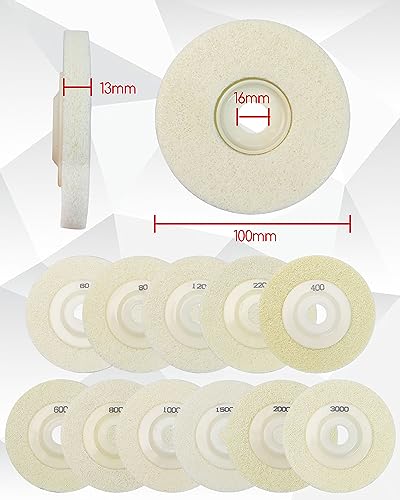 TIKSCIENCE Folha de polimento de fibra de esponja de 10 cm adequada para mármore granito limpeza de