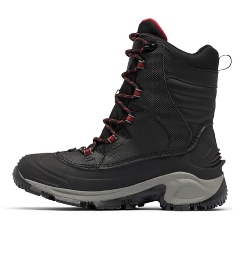 Columbia Mens Bugaboot III Waterproof Snow Boot, Black/Bright Red, 10.5 Wide by Columbia - Image 7