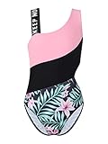 Alvivi Mädchen Badeanzug Bademode Meerjungfrau/Einhörner Bikini Tankini Einteiler Kinder Badebekleidung Sommer Schwimmanzug Strandbikini Gr.98-176 E Grün Rosa 158-164