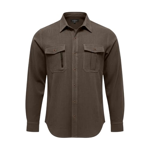 Chemise en lin homme de coupe européenne au col à revers raffiné