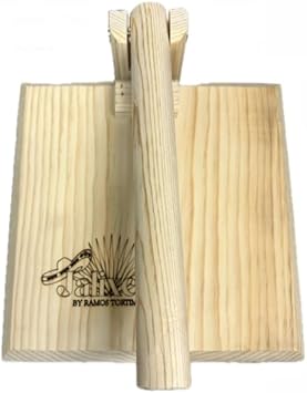 Mexican All Wood Large 12" Manual Tortilla Maker Press Wooden Handle Made In Mexico flower Corn Sugar Pancakes gorditas Savory Christmas Crispiest bunuelos.