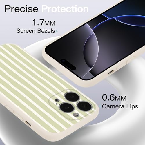 Coque iPhone 16 Pro Max esthétique verte idée cadeau fille