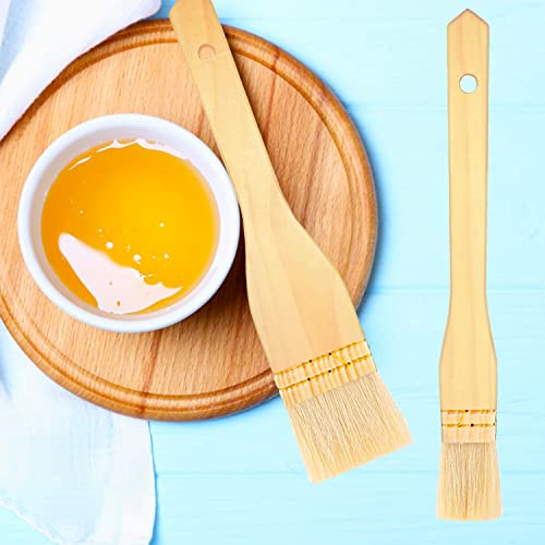 4 Pcs Flat Hake Brushes, Hake Paint Brush For Watercolor, Sheep Hair Brushes For Painting, Pottery, Baking, Large Area Flat Brush Set In Three Size #TOP5