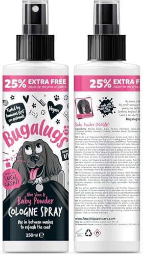 Bugalugs Dog Perfume Spray with Aloe Vera & Baby...