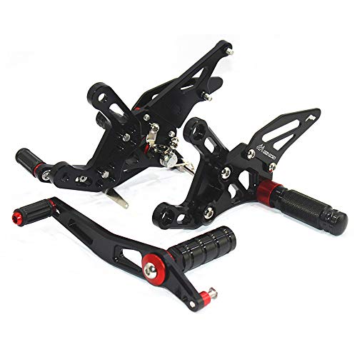 Rearsets Rear Sets Footpegs Cnc Adjustable Compatible With Yzf R1 2009 2010 2011 2012 2013 2014 #TOP7