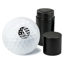 Personalized Golf Ball Marker with TiteSealTM Technology - Black Case - Many Designs