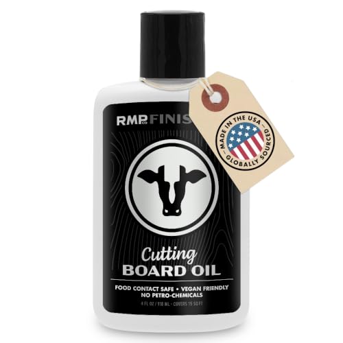 RMP Finishes Cutting Board Oil for Wood Butcher Block, Charcuterie, Food Grade Finish, 4oz