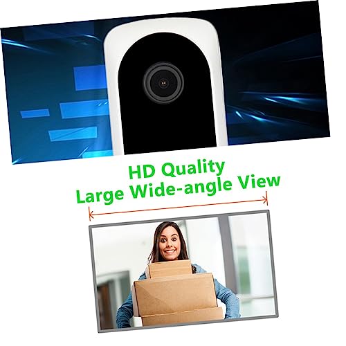 KICHOUSE Campainha Visual Com Olho Mágico Monitor De Porta De Fotografia Campainha De Interfone De V