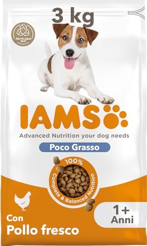 IAMS Cibo secco a basso contenuto di grassi per cani con pollo fr...