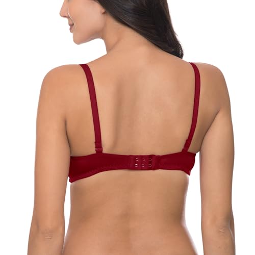 Image of Komli - Heavily Padded Push-Up Bra - Cotton Rich - Balconette - 3 /4th Coverage, Seamless, Wireless, Multiway Straps - T-Shirt Bra (Pack of 2)