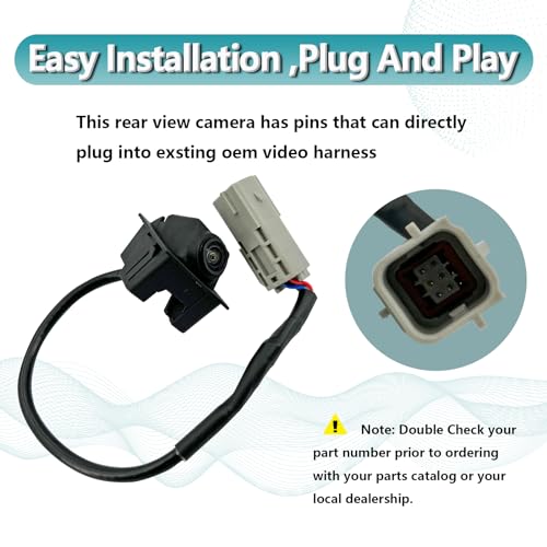 Image of Rear View Back Up Camera Compatible with 2011-2016 Chevy Cruze 2010-2017 Chevy Equinox /GMC Terrain Reverse Park Assist Backup Camera Replaces 95407397 15926123