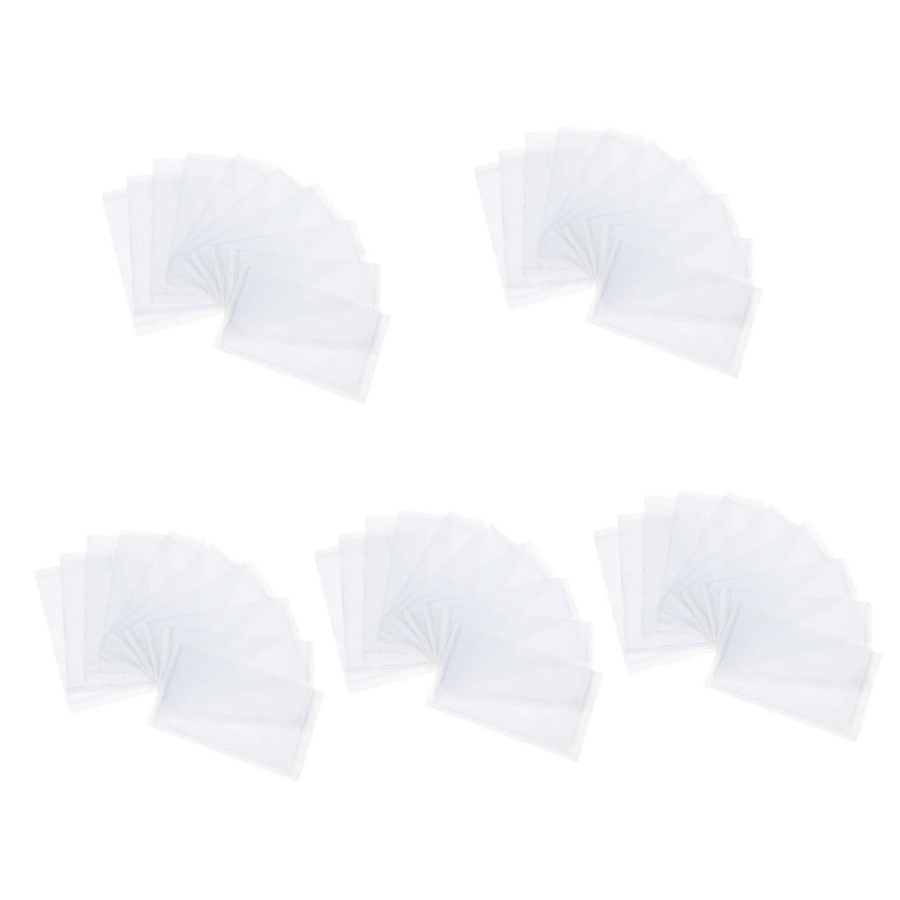 ULTECHNOVO Busta Trasparente Con Logo Da 50 Pezzi Tasche Adesive Trasparenti Buste Per Carte Di Plastica Buste Per Documenti Trasparenti Protezioni Per Documenti Porta Carte