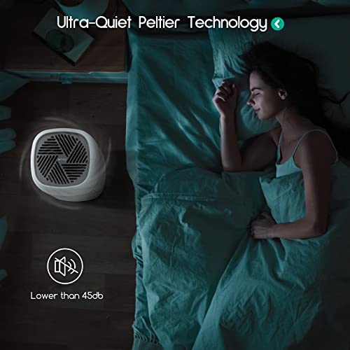 Afloia Air Purifier and Dehumidifier in 1, Air Purifier with Efficient Filter, Small Dehumidifier Combined with Air Cleaner, Remove Pet Odors Dust Smoke for Home, Bedroom, Bathroom