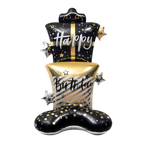 61-Inch Gift Box Foil Balloon Stand-Up