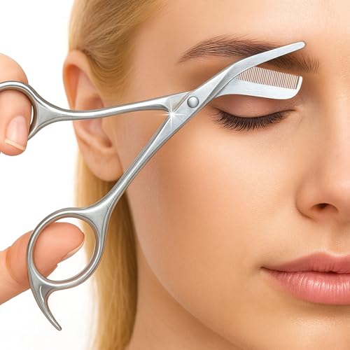 Eyebrow Scissors and Comb Grooming Kit