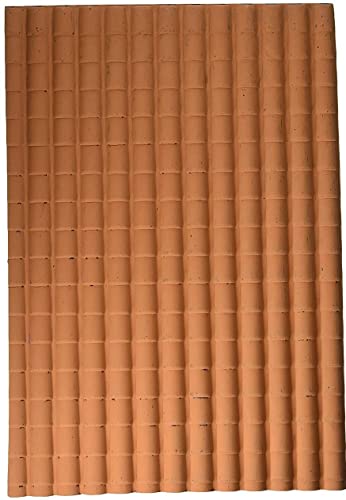 Rossi Rosa Pannello Tetto Tegole Grandi, Multicolore, 35 x 25 cm