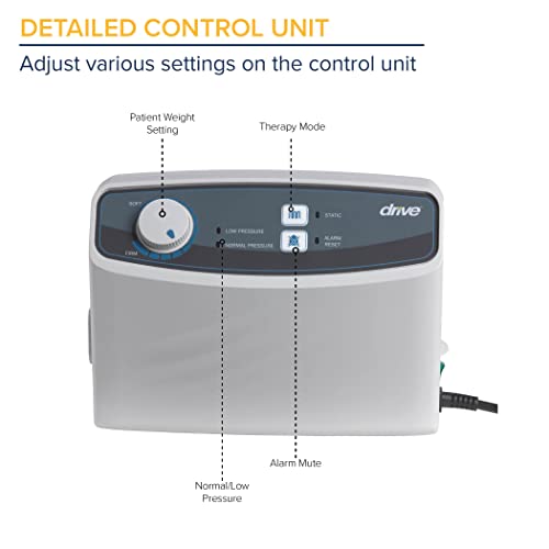 Drive Medical 14027 Med-Aire Low Air Loss Mattress Replacement System With Alternating Pressure, Dark Purple #TOP3