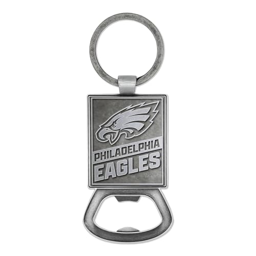 Rico Industries NFL Football Philadelphia Eagles Pewter Style Bottle Opener Keychain