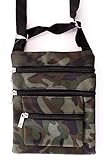 militär kostüm amazon Versand aus Deutschland shoperama Camouflage Umhängetasche Reißverschlüsse Schultertasche Handtasche Kostüm-Zubehör Tasche Soldat Militär Armee Army grün