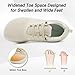 Men's Orthopedic Diabetic Wide Walking Shoes: Comfortable Classic Orthotic Fashion Sneakers for Swollen, Cushioned High Arch Shoes for Ankle and Heel Pain Relief Beige Size 9.5