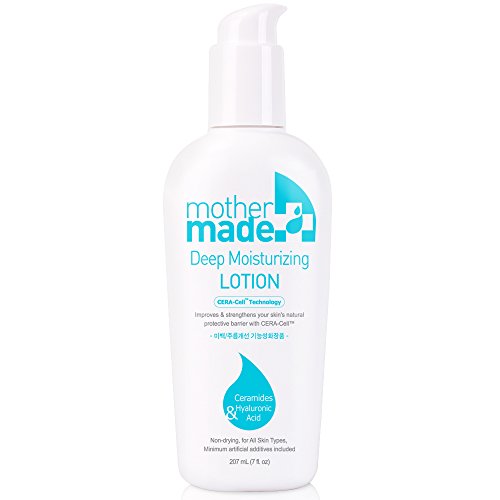 mothermade® CERA-Cell Deep Moisturizing Lotion for Face & Body, 7 OZ – Powerful Anti-Oxidant Anti-aging Vit E(Tocopherol), Deep Hydrating, Restoing Ceramides, Hyaluronic Acid, Shea Butter, β-Glucan