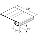 Prime-Line B 705 3/4 In. to 1-3/8 In. Wide, 7 foot, Black Vinyl Bug Seal (Single Pack)