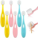 6 Pieces Kids Extra Soft Nano Toothbrush Children Bristles Children Micro Nano Manual Toothbrush Set with 20000 Bristles for Age 3and Above Boys...
