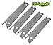 BBQMANN JH311 (4-pack) BBQ Gas Grill Stainless Steel Heat Plate/shield for Brinkmann, Charmglow Models Grills (16 3/4" X 3 7/8")