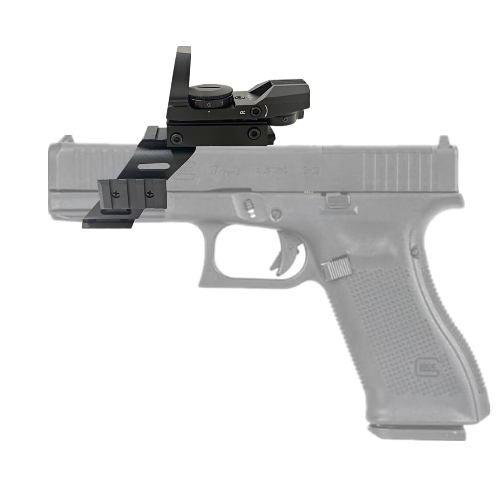 1X22X33 Red/Green Dot Pistol Sight with ABS 7/8" & Picatinny Mounting Base for G17 Handgun Combination Set