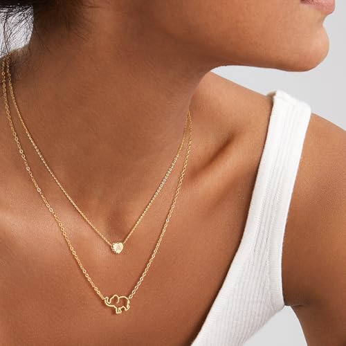 Tiny Gold Initial Heart Necklace-14K Gold Plated Handmade Dainty Personalized Letter Heart Choker Necklace For Women Necklace Jewelry - Thumbnail 3